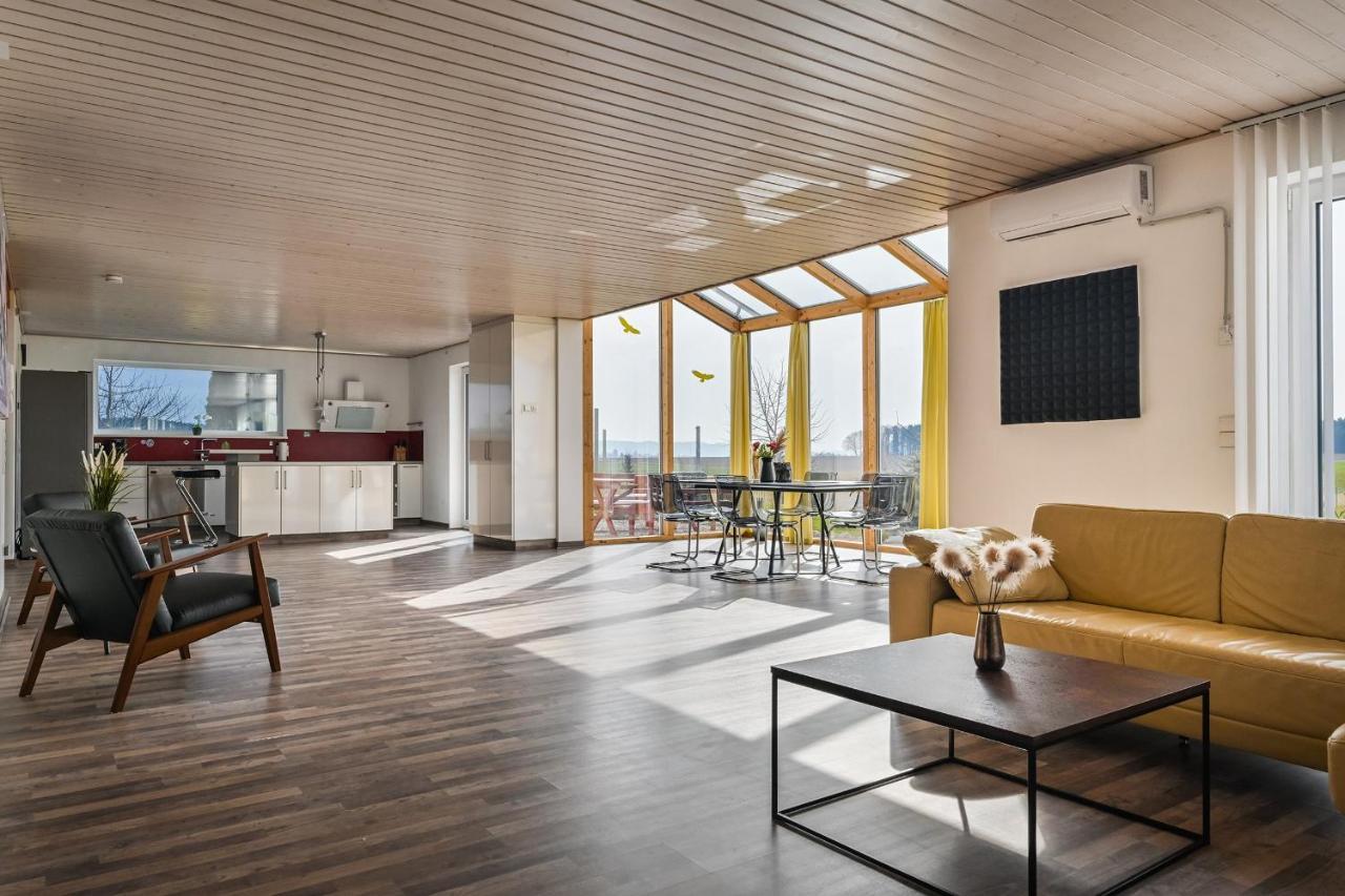 Ruhige Ferienwohnung Mit Panoramablick Ingoldingen エクステリア 写真